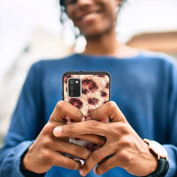 Shinewish for Samsung Galaxy A02S Case, 3D Printed Leopard Print Cell Phone Case - Picture 3 of 7